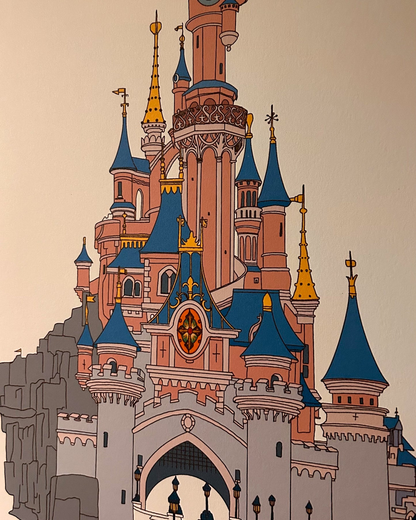 DISNEYLAND PARIS CASTLE PRINT