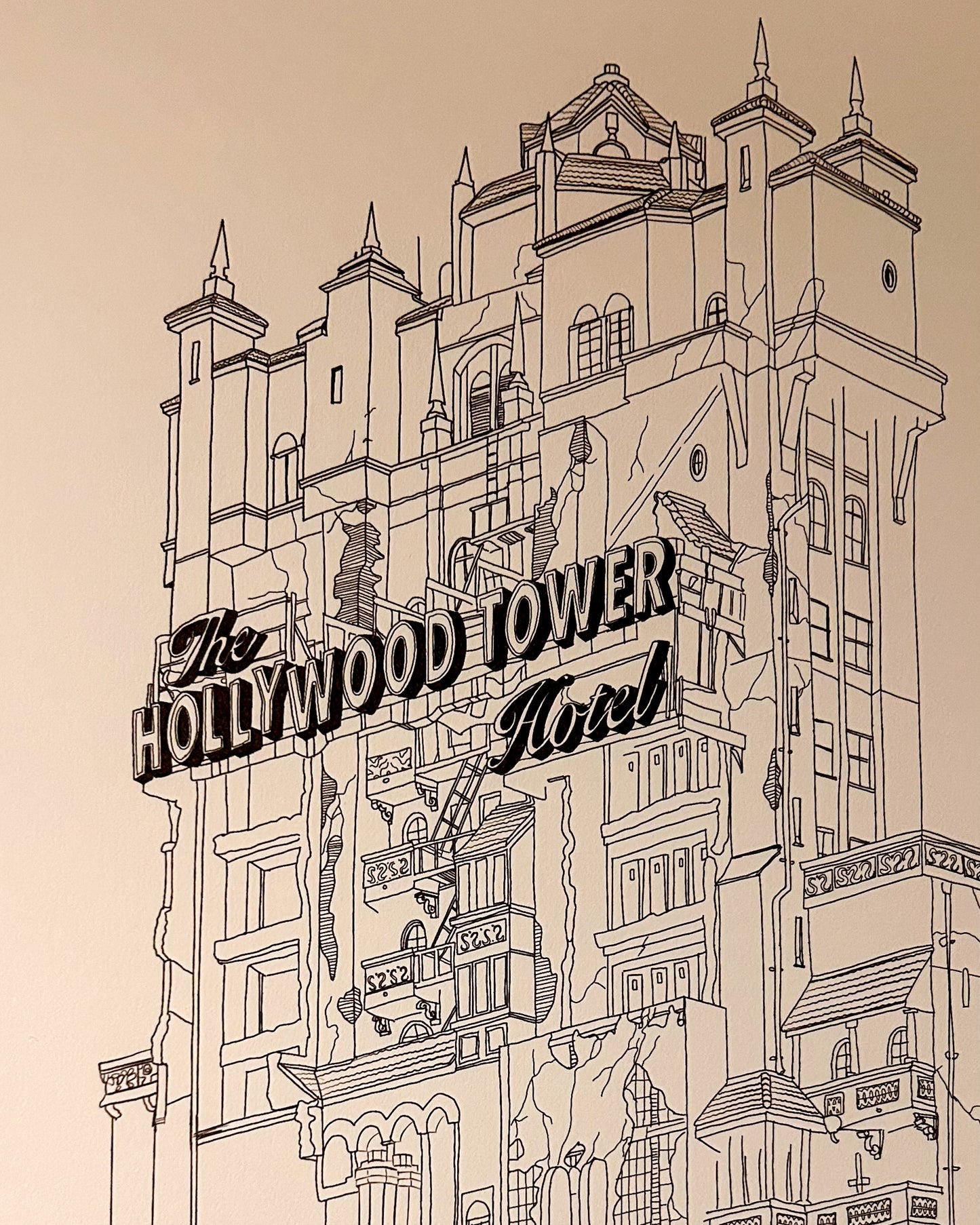 HOLLYWOOD TOWER PRINT