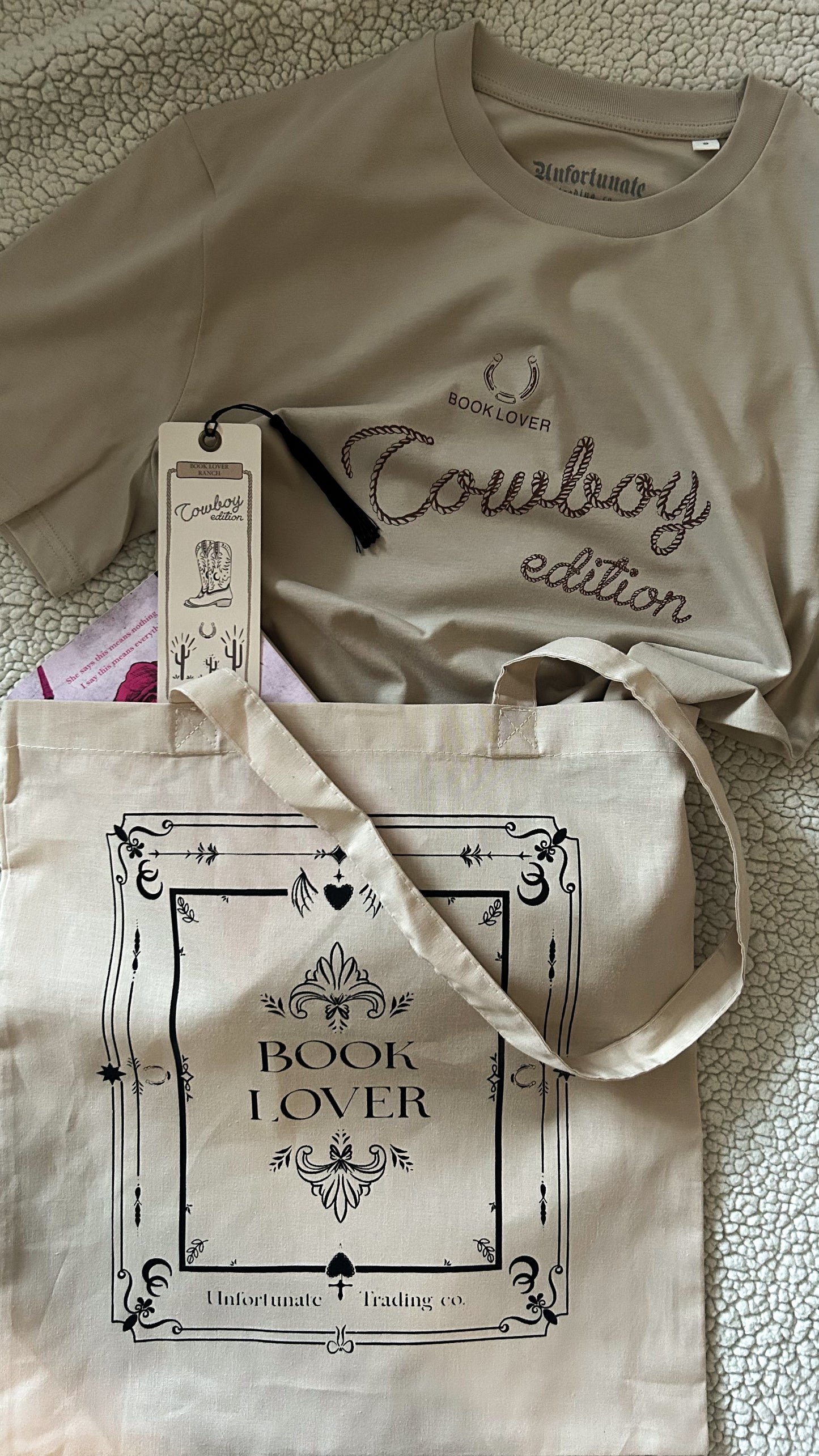 BOOK LOVER BUNDLE - TOTE, BOOKMARK AND T-SHIRT