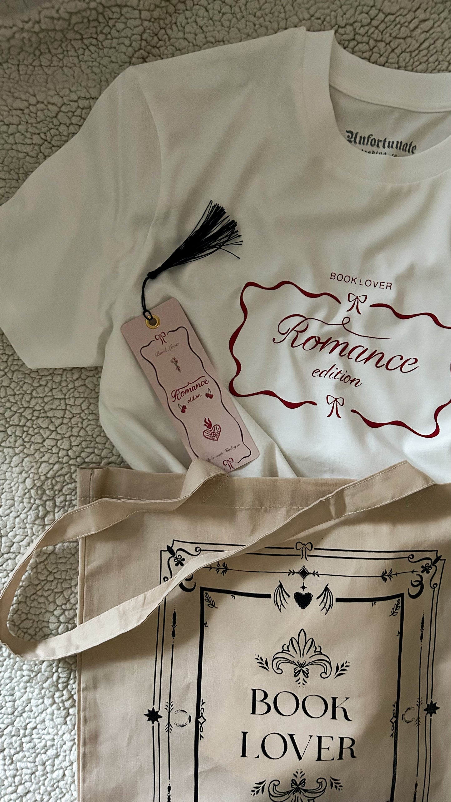 BOOK LOVER BUNDLE - TOTE, BOOKMARK AND T-SHIRT