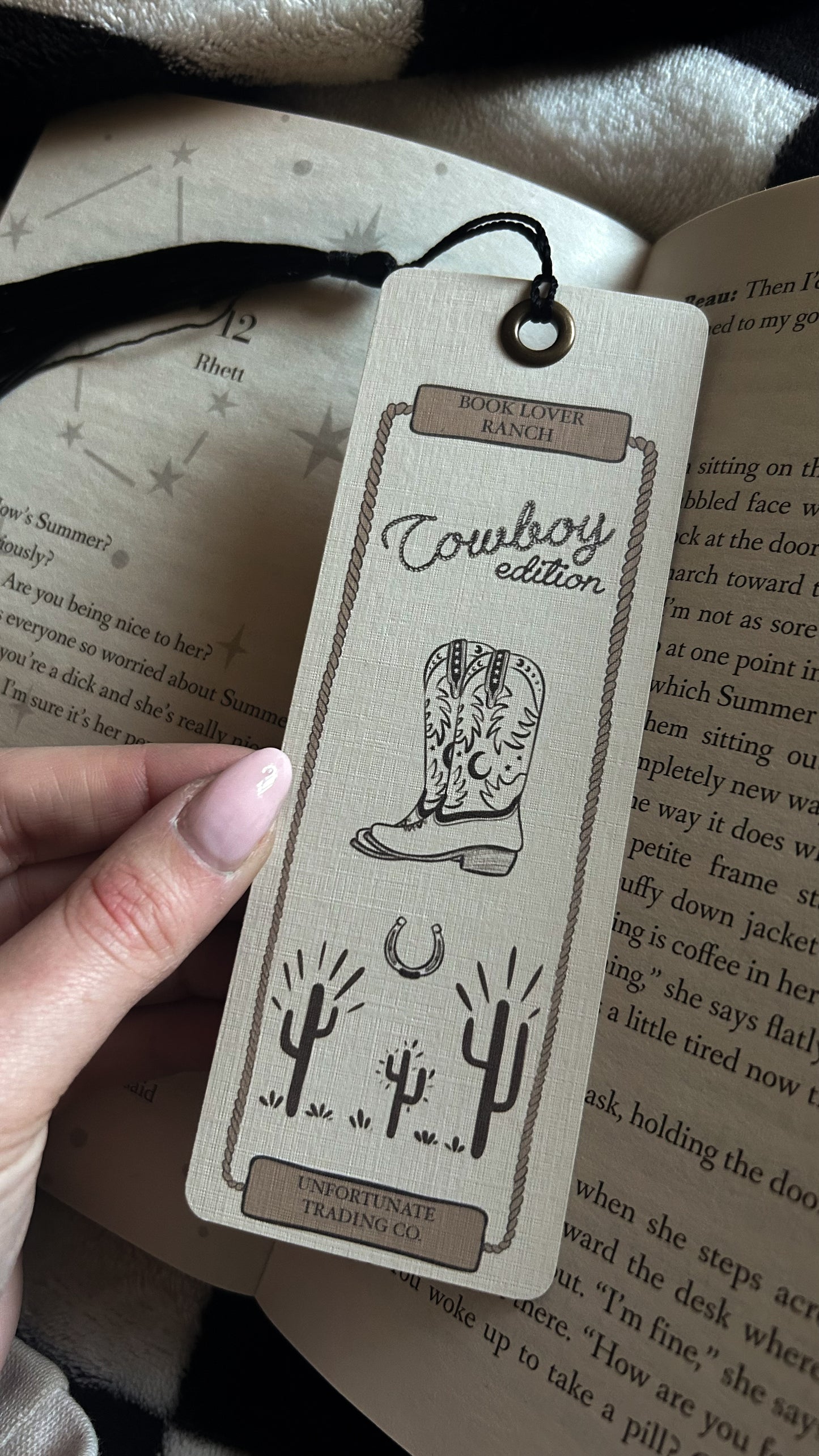 BOOK LOVERS - COWBOY BOOKMARK