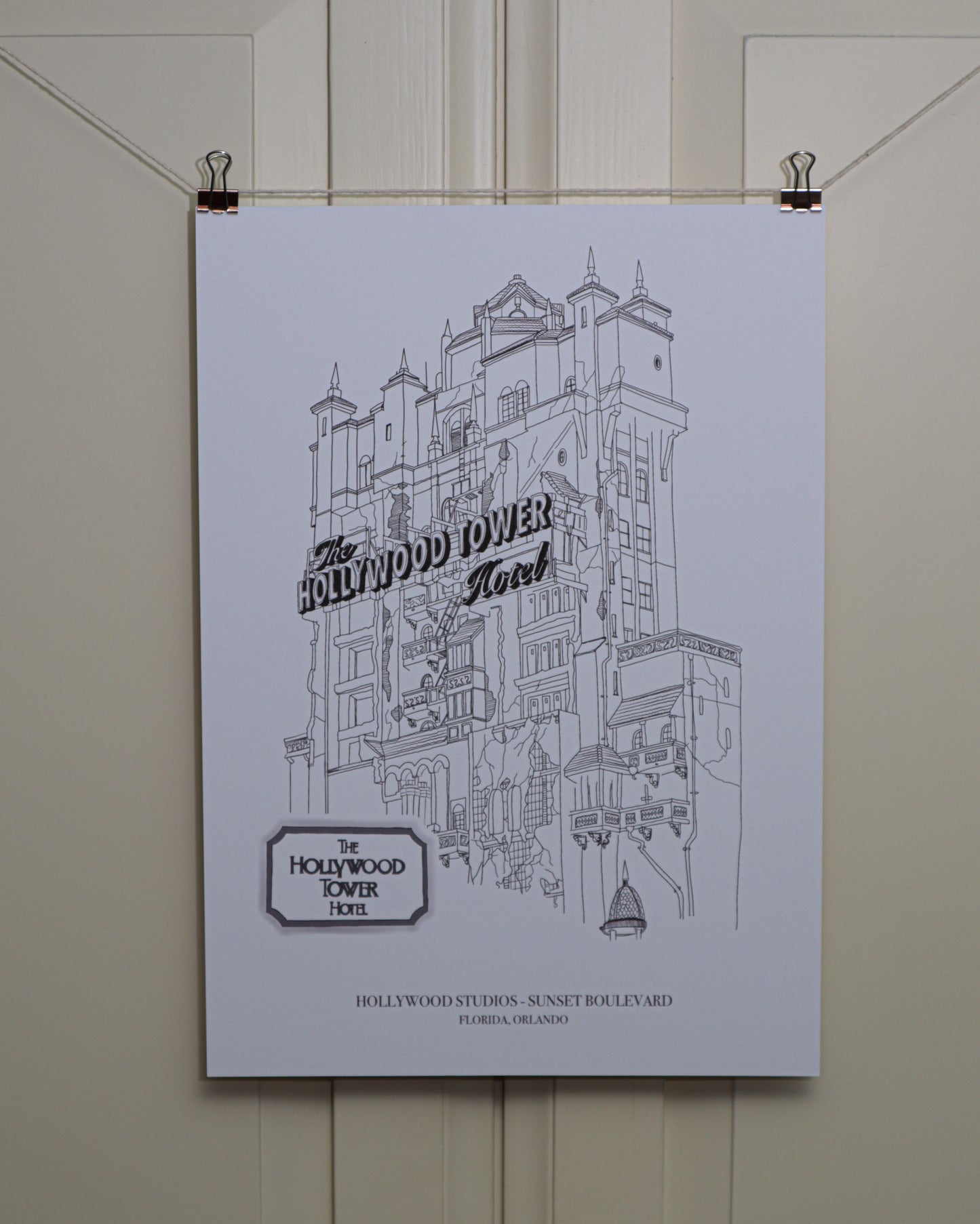 HOLLYWOOD TOWER PRINT