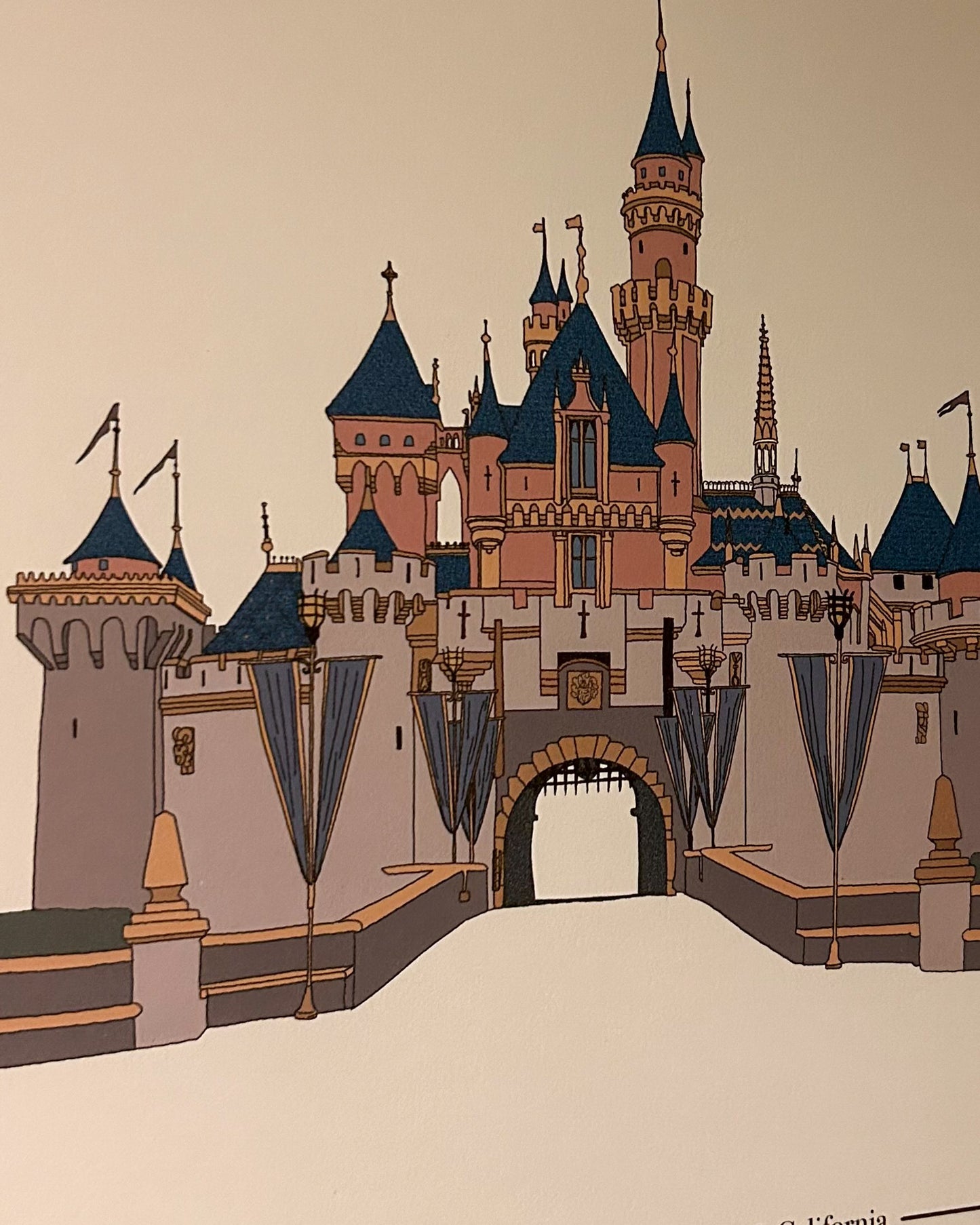 DISNEYLAND PARK CASTLE (California) PRINT