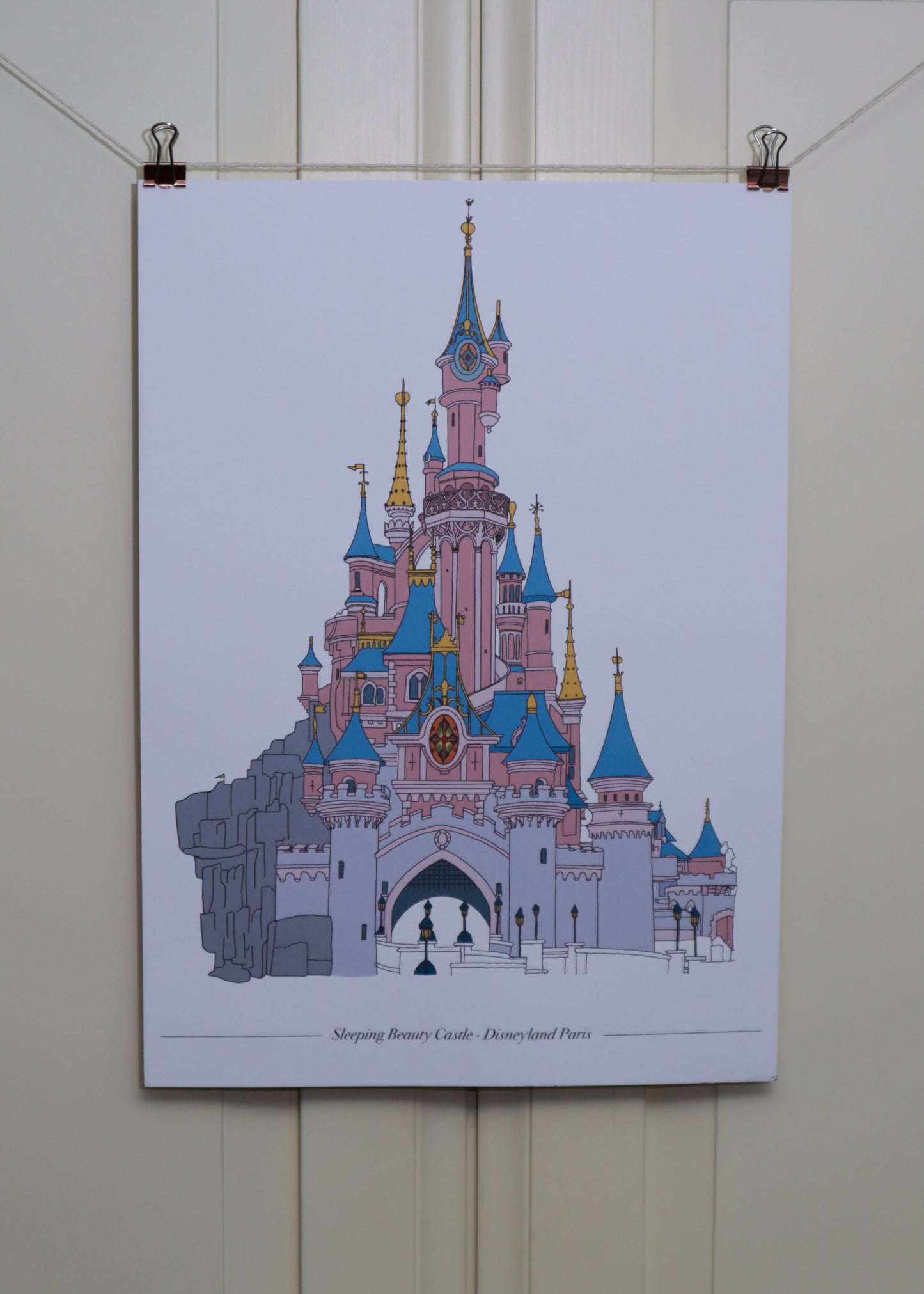 DISNEYLAND PARIS CASTLE PRINT