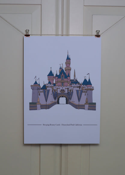 DISNEYLAND PARK CASTLE (California) PRINT